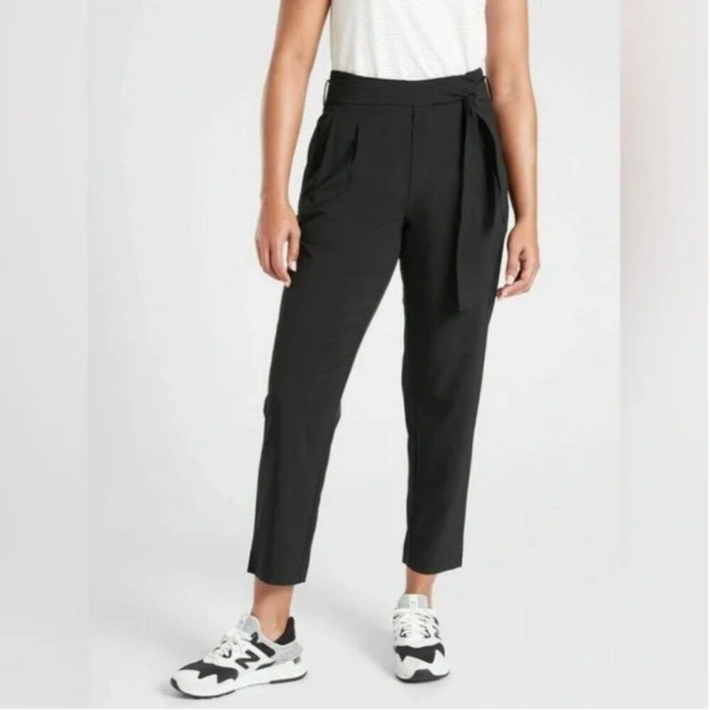 Athleta Women's Skyline II Pants Athleisure Travel Lifestyle Black Casual Size 4